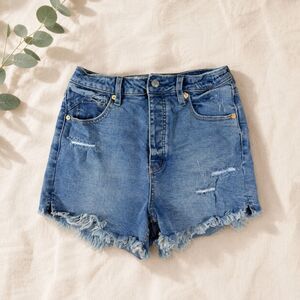 Free People We The Free Women’s Size 28 Distressed High Rise Denim Shorts
